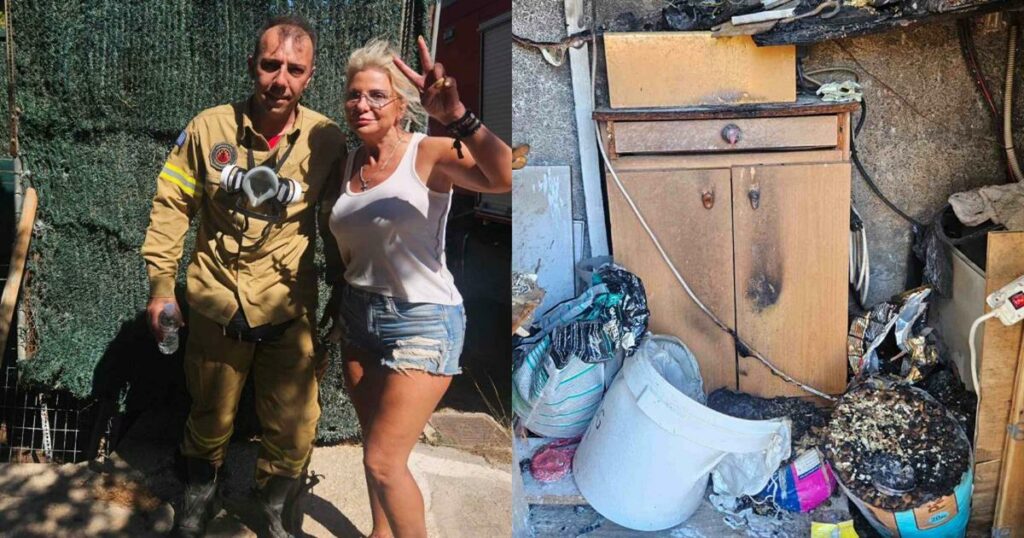 Στέλλα Μπεζαντάκου: Έζησε τον εφιάλτη της φωτιάς στο Κορωπί – «Άγιο είχαμε»