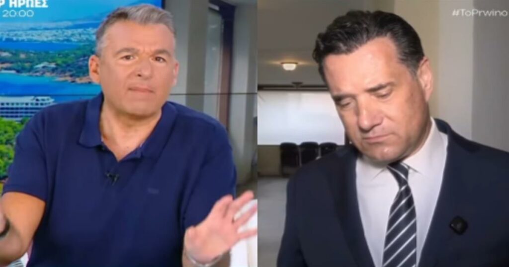 Βγήκε από το ρούχα του ο Γιώργος Λιάγκας με τον Άδωνι Γεωργιάδη