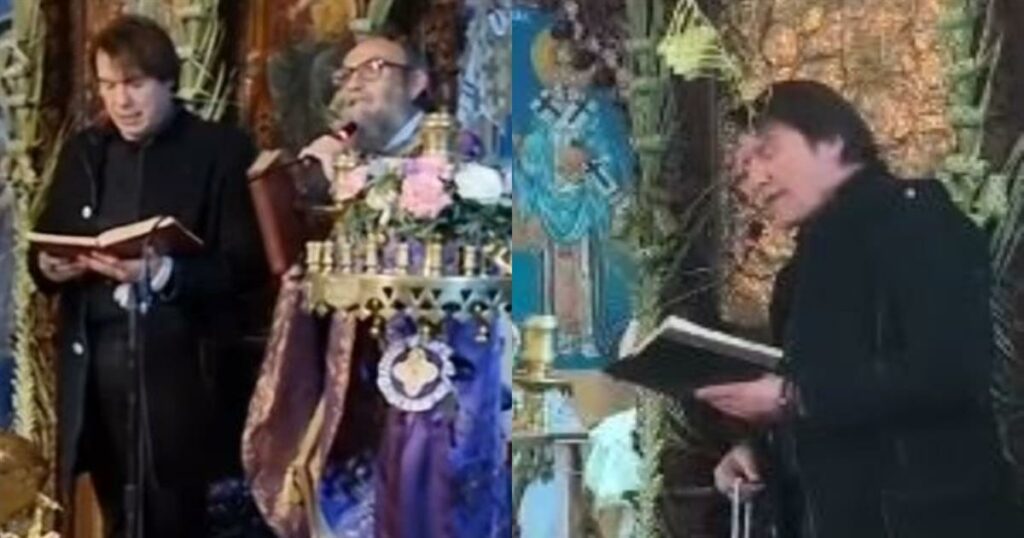 Ο Στράτος Τζώρτζογλου σε κατανυκτική στιγμή στη Ρόδο – Απήγγειλε το Πιστεύω σε εκκλησία (Βίντεο)