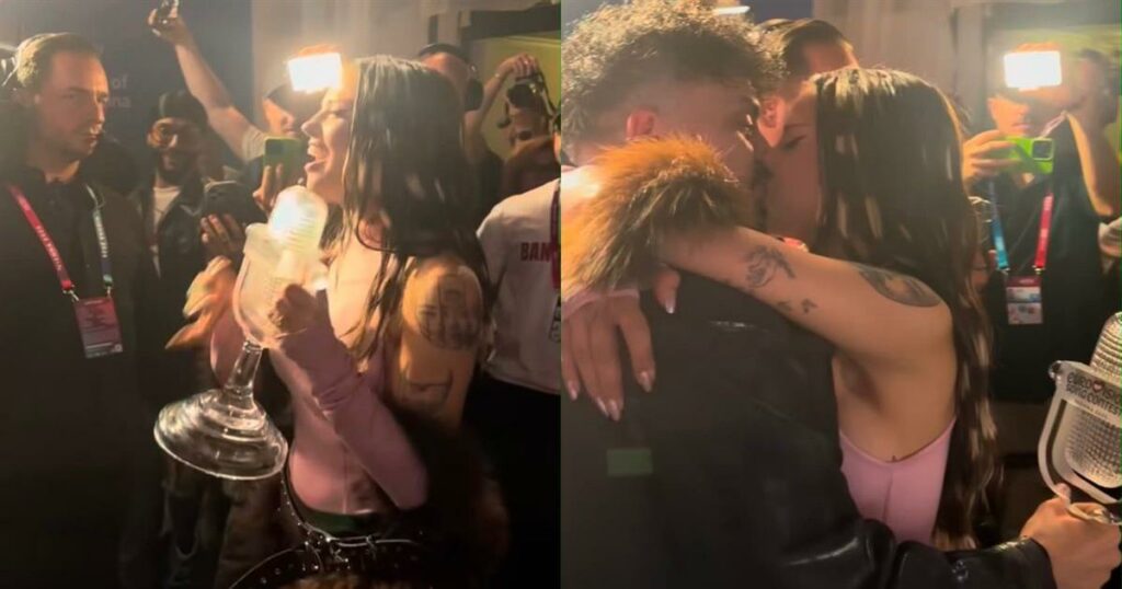 Eurovision – Dara: Το παθιασμένο φιλί μετά την νίκη και ο κούκλος σύζυγός της!