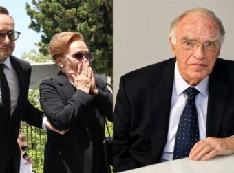 Βασίλης Λεβέντης: Σπαραγμός στην κηδεία του – Τραγική φιγούρα η σύζυγός του, Νατάσα Μεντεσίδου (video)###