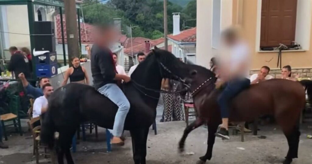 Έβαλαν άλογα να «χορέψουν» πάνω σε σπασμένα μπουκάλια σε πανηγύρι και τους κατήγγειλε Φιλοζωική (video)