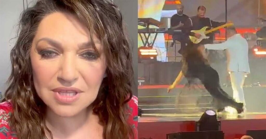 Καίτη Γαρμπή: «Έφαγα μια επική γλίστρα, αλλά είμαι καλά» – Το μήνυμά της μετά την τούμπα στη συναυλία του Ρέμου###