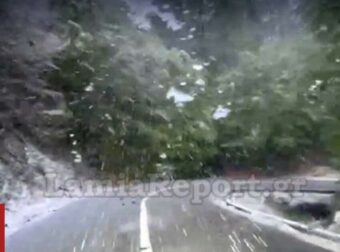 Φθιώτιδα: Χιόνισε μέσα στον Απρίλιο στα ορεινά