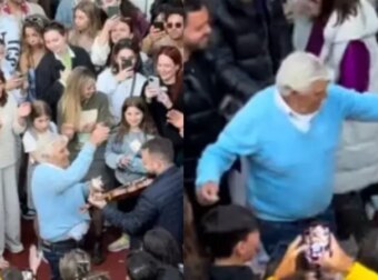 Υποκλίθηκε όλο το νησί: 87χρονος παππούς χορεύει ζεϊμπέκικο πετώντας 50εύρα στον αέρα & τpελαivει το διαδίκτυο