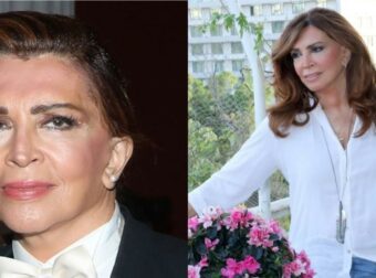 Με μωβ κολάν, 15ποντη γόβα & κοντό μαλλί, παρτάρει στη Μύκονο: Αγνώριστη η Μιμή Ντενίση  σε φώτο που διέρρευσε