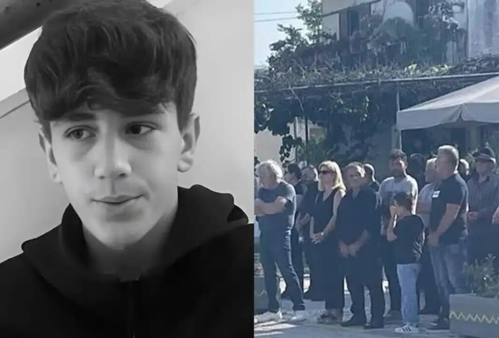 Θρήνος στην κηδεία του 14χρονου ήρωα του Αράχθου – Το συγκινητικό αντίο των φίλων του