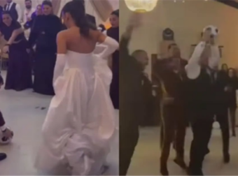 Γάμος Κατσούλη & Ρουμελιώτη: Η νύφη έβαλε «γκολ» στον γαμπρό – Βίντεο από το γαμήλιο γλέντι