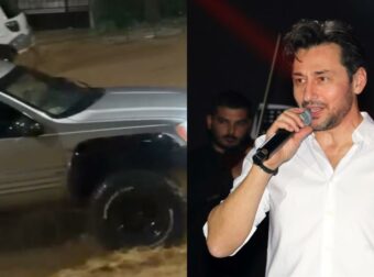 Πάνος Καλίδης: Βγήκε με το τζιπ στους πλημμυρισμένους δρόμους για να βοηθήσει κόσμο εν μέσω κακοκαιρίας (βίντεο)