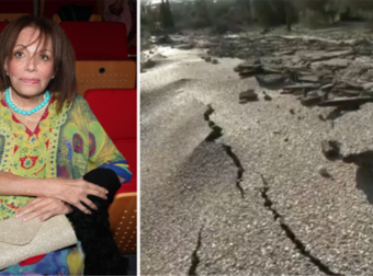 Μαίρη Χρονοπούλου: Εικόνες βιβλικής καταστροφής έξω από το σπίτι της λόγω της κακοκαιρίας – Ο δρόμος άνοιξε στα δύο και βούλιαξε (video)
