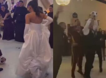 Γάμος Κατσούλη & Ρουμελιώτη: Η νύφη έβαλε «γκολ» στον γαμπρό – Βίντεο από το γαμήλιο γλέντι