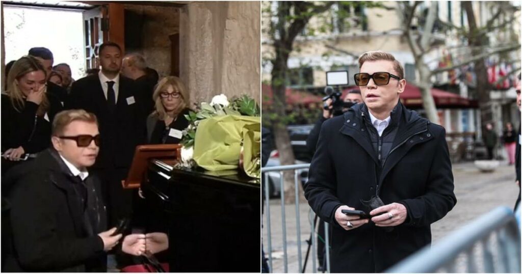 Κηδεία Μαρινέλλας: Συντετριμμένος ο Τάκης Ζαχαράτος – Η στιγμή που ο Τάκης Ζαχαράτος «λυγίζει» πάνω στο φέρετρο