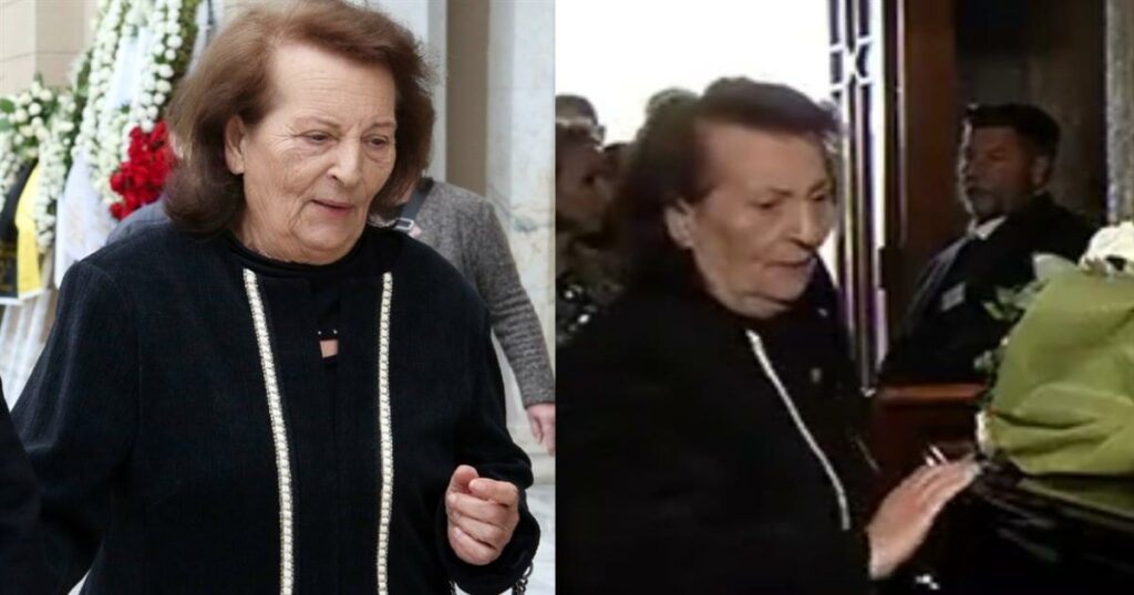 Κηδεία Μαρινέλλας: Καθήλωσε η Βάσω Καζαντζίδη – Η στιγμή που χαϊδεύει το φέρετρό της (Βίντεο)