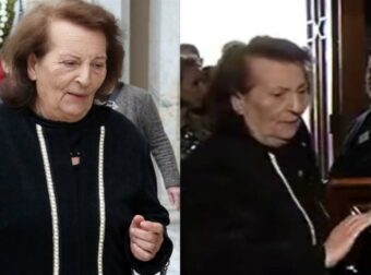 Κηδεία Μαρινέλλας: Καθήλωσε η Βάσω Καζαντζίδη – Η στιγμή που χαϊδεύει το φέρετρό της (Βίντεο)