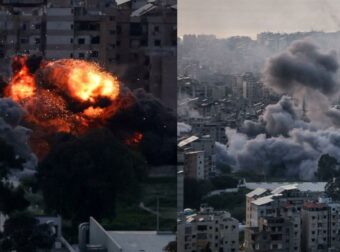 Λίβανος: Η στιγμή που το Ισραήλ βομβαρδίζει τη Βηρυτό και καταρρέουν πολυκατοικίες – Βίντεο «γροθιά στο στομάχι»