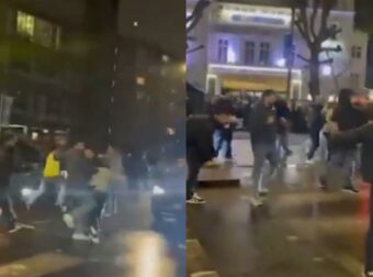 Χαμός στο Λονδίνο : Η στιγμή που υποστηρικτές και αντίπαλοι του ιρανικού καθεστώτος παίζουν ξύλο έξω από τζαμί