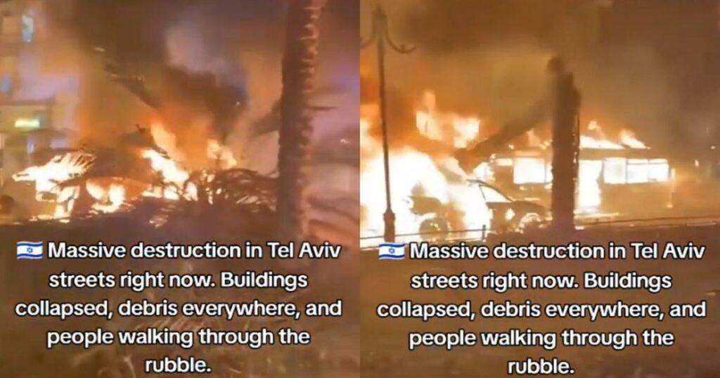 Νύχτα κόλαση στο Τελ Αβίβ από πυραύλους του Ιράν που χτύπησαν το κέντρο της πόλης