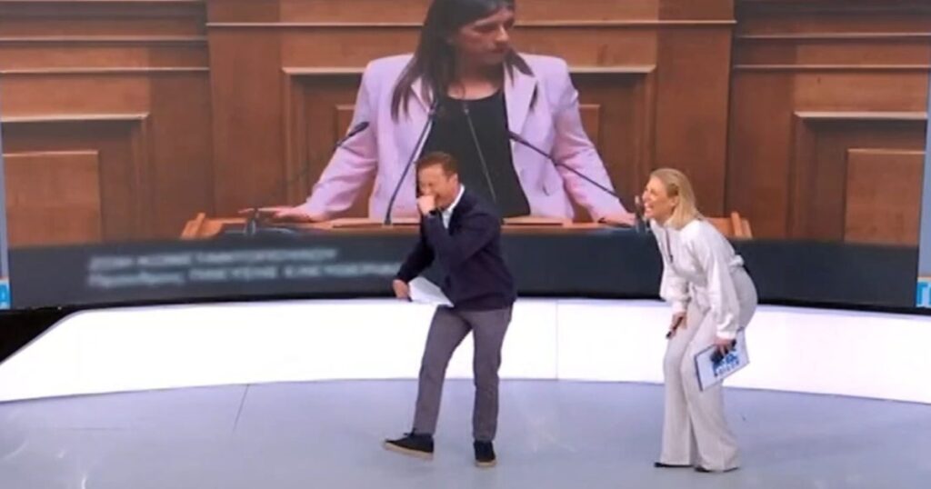 «Βουλή ήταν αυτό που παρακολουθήσαμε;»: Λύθηκαν στα γέλια οι παρουσιαστές σε Live εκπομπή (video)