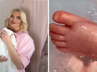 Κατερίνα Καινούργιου: Έκανε τη νεογέννητή κόρη της Ξένια μπάνιο – Όλοι σχολάζουν το ίδιο