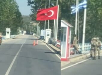 Συγκίνηση στον Έβρο: Η στιγμή που στρατιώτης βοηθάει να ξεδιπλωθεί μπλεγμένη ελληνική σημαία