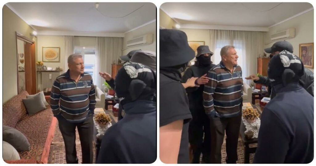 Ο Ρουβίκωνας σε σπίτι γιατρού που λένε πως παίρνει φακελάκια (video)