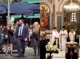 Κηδεία της Μαρινέλλας: Η εμφάνιση της Μαριάννας Λάτση στο τελευταίο «αντίο»