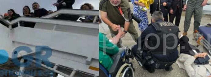 Νέο βίντεο ντοκουμέντο: Η στιγμή που καταρρέει η σκάλα με δημοσιογράφους στον Άραξο – Ούρλιαζαν οι τραυματισμένοι από τον πόνο