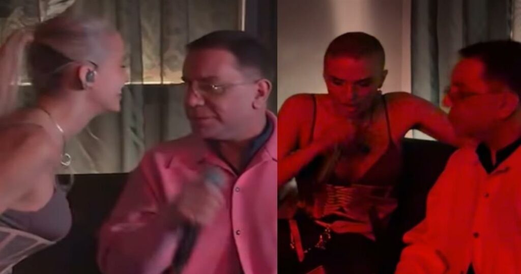 Viral ο Μαζωνάκης με την Λιόλιου: Τα βίντεο από το απίθανο ντουέτο τους λίγες μέρες μετά τον τραυματισμό του τραγουδιστή