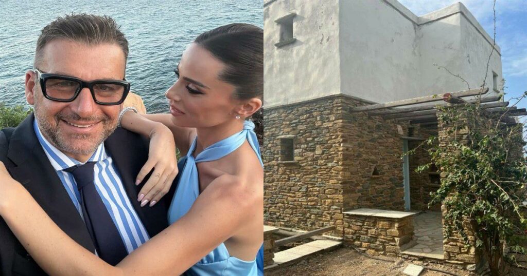 Χλιδή στην Τήνο για την Αντωνά: Η βίλα των 212 τ.μ. του Λιάγκα, με πισίνα και θέα που κόβει την ανάσα (Φωτογραφίες)