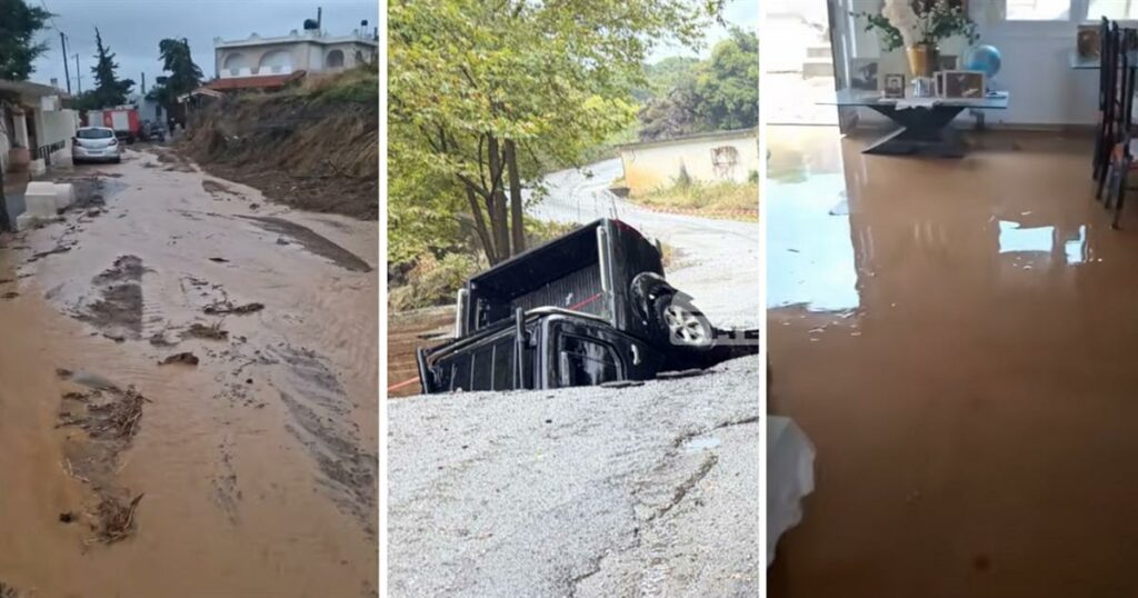 Σοβαρά προβλήματα από την κακοκαιρία στην Κρήτη: Πλημμύρες, κατολισθήσεις, κλειστοί δρόμοι και σχολεία, μπαράζ μηνυμάτων 112###